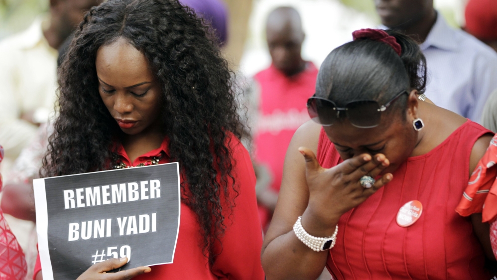 Protesters reflect on Day 301 of the sit-out of the #BringBackOurGirls campaign in Abuja