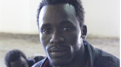 Abubacarr Jawara, 28, from Gambia, said his family was counting on him to make it to Europe so he could send money back home [Eric Reidy/Al Jazeera]