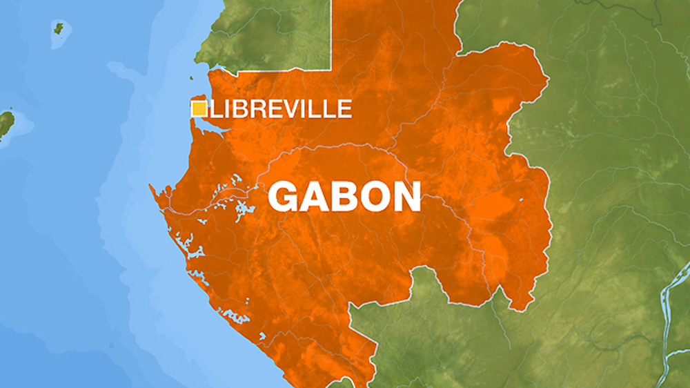 MAP SHOWING LIBREVILLE GABON