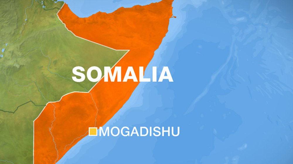 MAP SHOWING MOGADISHU SOMALIA