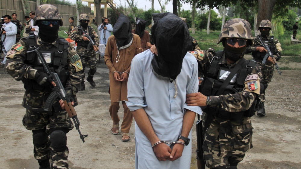 Four suspected Taliban members allegedly involved in criminal activities in Jalalabad, Afghanistan [EPA]