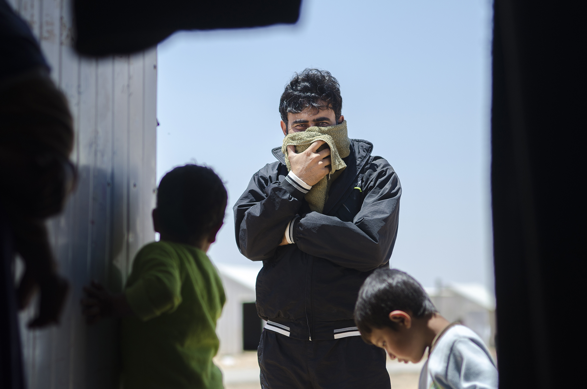 Azraq Refugee Camp for Syrians in Jordan/DO NOT USE/RESTRICTED