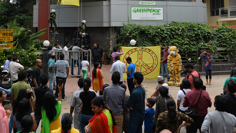 INDIA-GREENPEACE-BAN