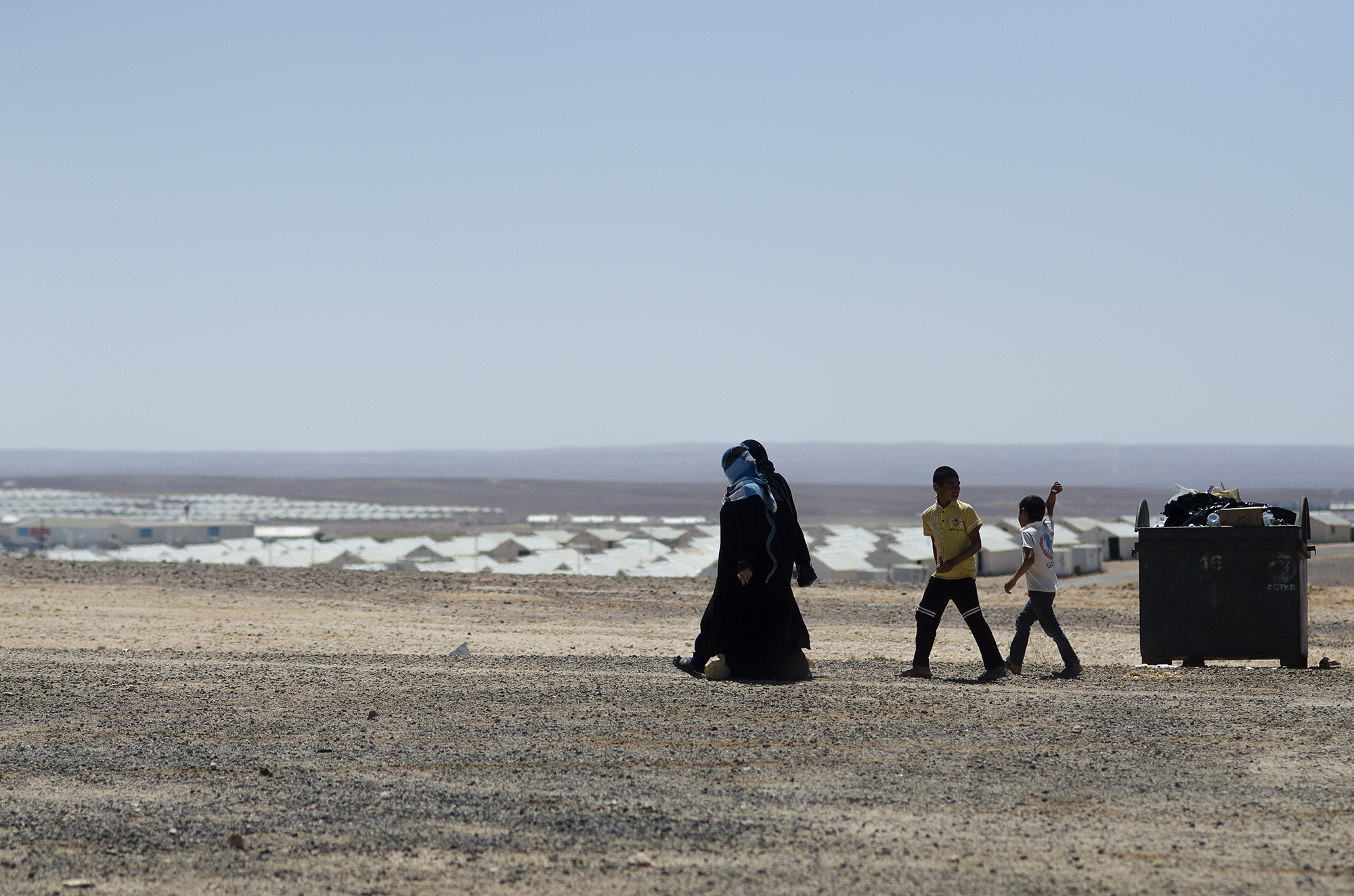 Azraq Refugee Camp for Syrians in Jordan/DO NOT USE/RESTRICTED