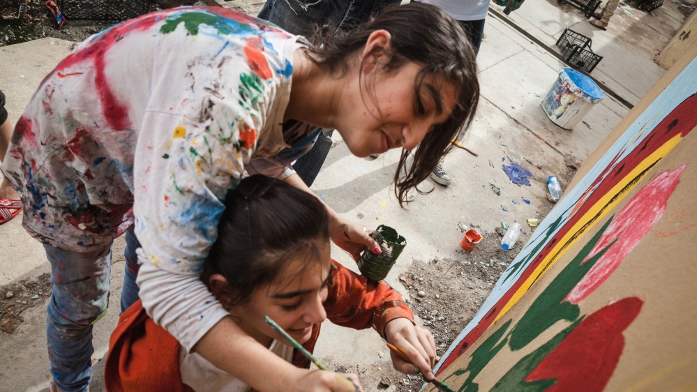 'For any picture we paint, there is meaning behind it,' says Soleen [Andrea DiCenzo/Al Jazeera]