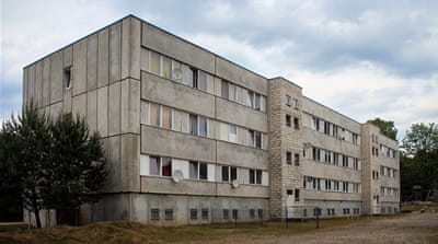 Mohamed lives with other asylum seekers in a state-provided dormitory [Yermi Brenner/Al Jazeera]