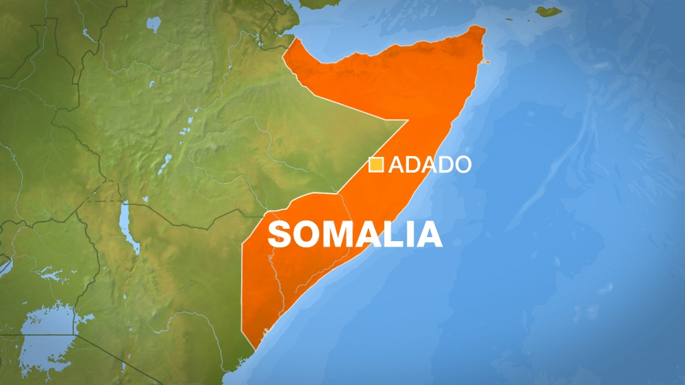 Adado Somalia map