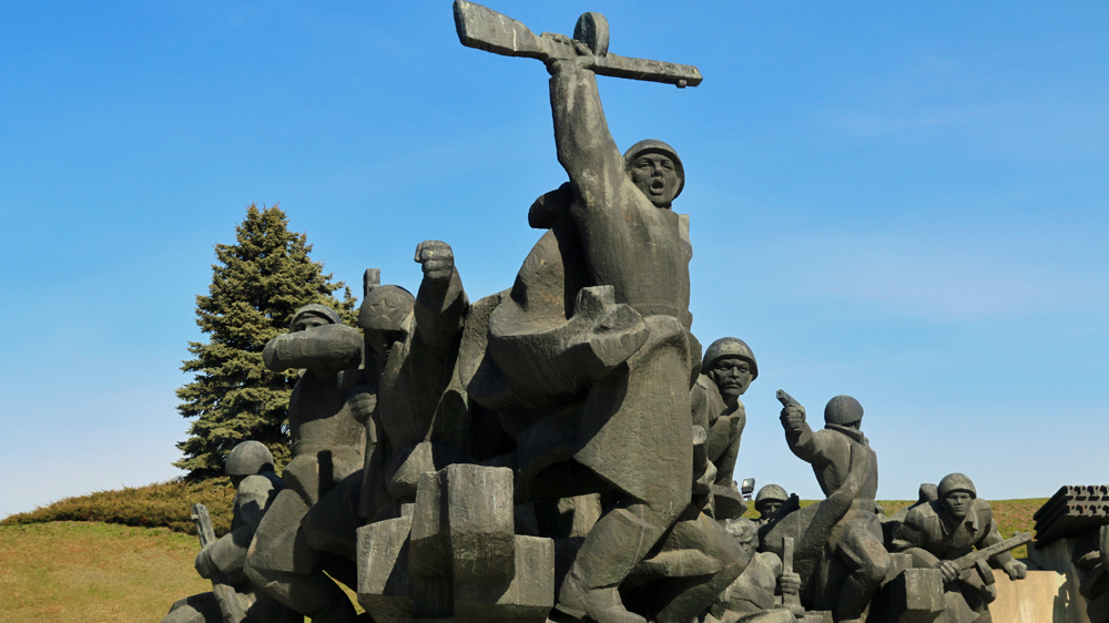 Statues of Soviet-era symbols have been disappearing around Ukraine [Philippa H Stewart/Al Jazeera]