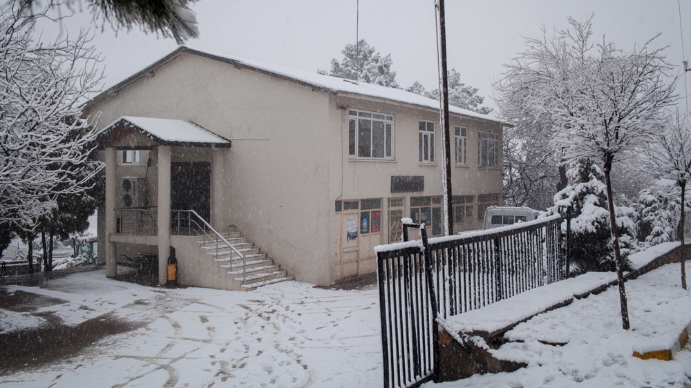 Co-mayor Berivan Elif Kilic's office is located in Kocakoy's town hall, although she spends much of her time away from her desk [Bradley Secker] 