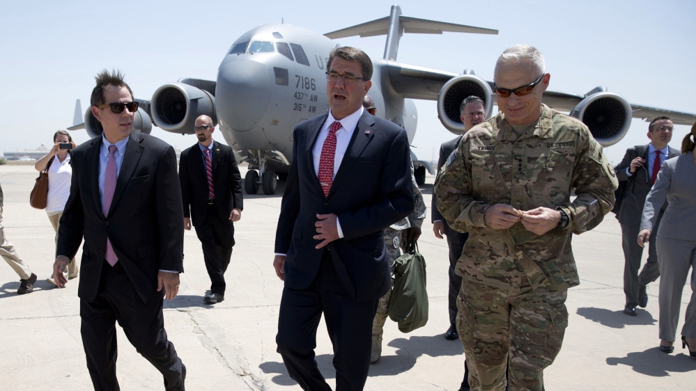Ash Carter in Baghdad