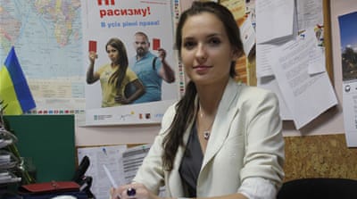 Aliona Zubchenko of La Strada [Kristina Jovanovski/Al Jazeera]