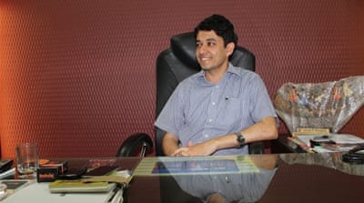 Amit Kataria, collector and district magistrate of Bastar District said development in conflict areas is usually about the basic necessities [Sandhya Ravishankar/Al Jazeera]