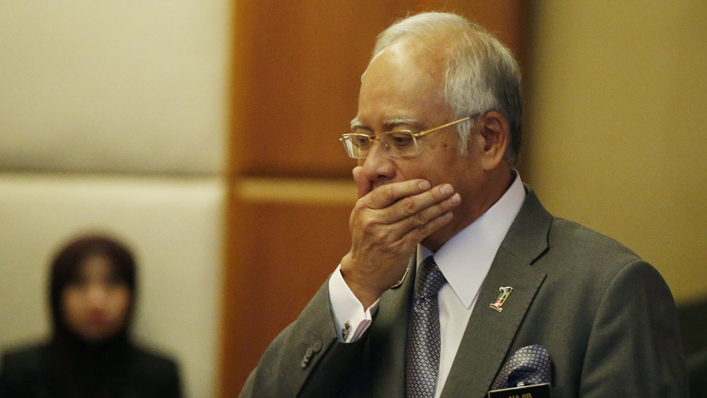 Malaysia''s Prime Minister Najib Razak arrives at a presentation for government interns at the Prime Minster''s office in Putrajaya, Malaysia