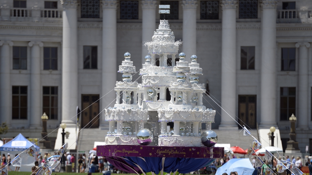 Denver Pridefest celebrates its 40th anniversary with the festival at Civic Center Park in downtown Denver.