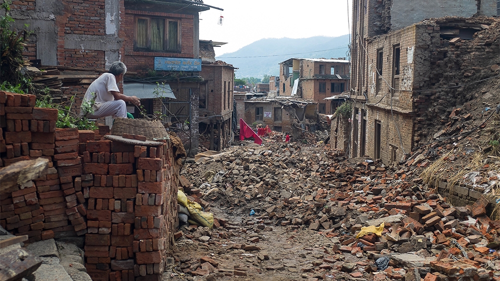 Debris still riddles many towns and their streets in earthquake-hit Nepal [Juliette Rousselot/Al Jazeera]
