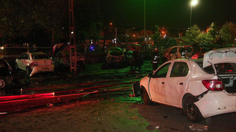 Turkish special forces inspected the site of the attack on a police station in the Sultanbeyli district [EPA]
