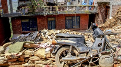 The earthquake in Nepal left at least half-a-million people homeless [Getty Images]