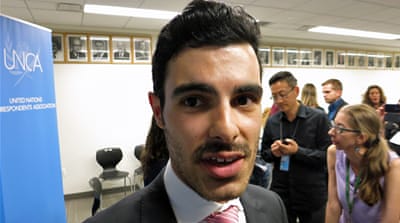 Subhi Nahas, 28, from Syria [James Reinl/Al Jazeera] 