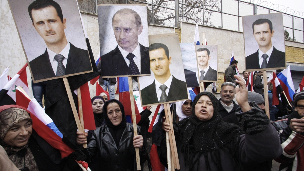 Assad Putin Protests