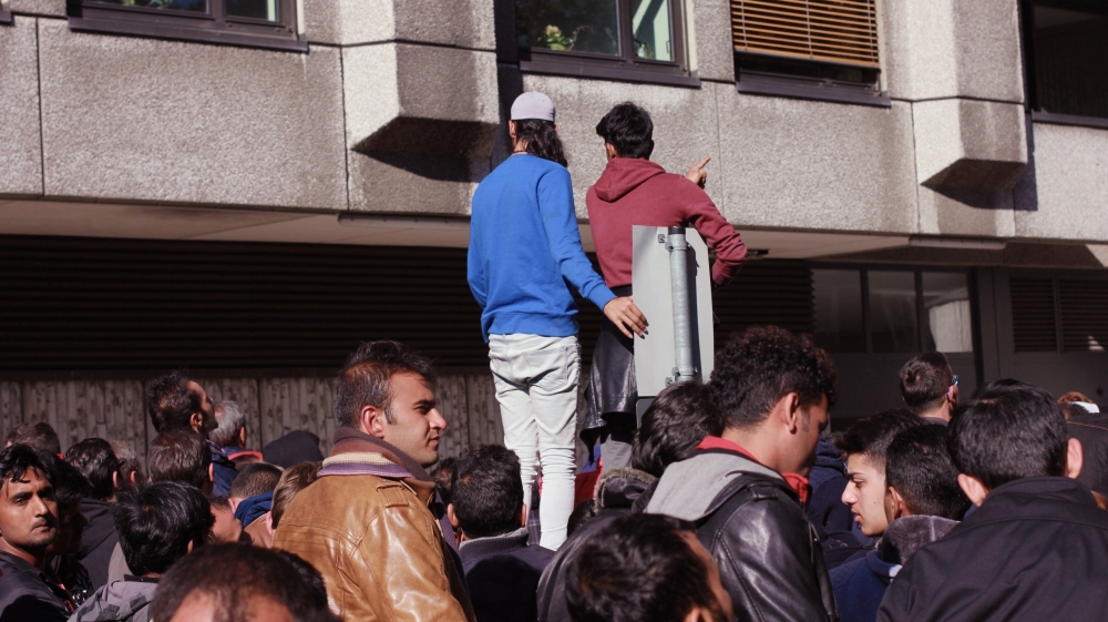 German authorities are struggling to cope with the huge influx of refugees [Ash Gallagher/Al Jazeera]