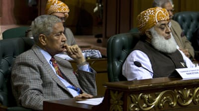 Pakistan's Abdul Qadeer Khan (left) [BK Bangash/AP]