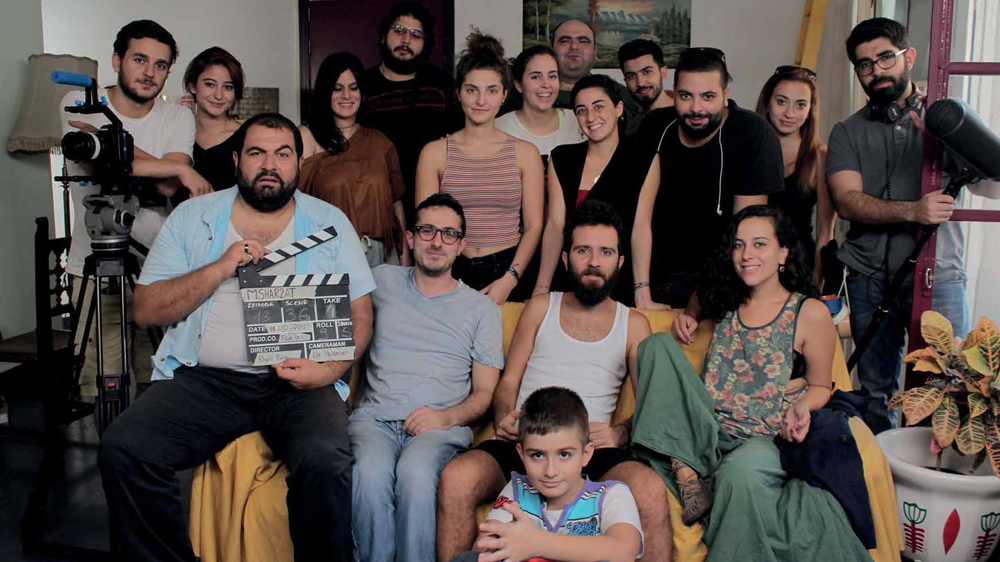 Those involved in making 'Electrifying' range in age from 19 to 35 - a cast that cuts across confessional lines. Both age and the cross-confessional aspect are a defining element of the 'You Stink' movement [Lynn Dagher/Al Jazeera]