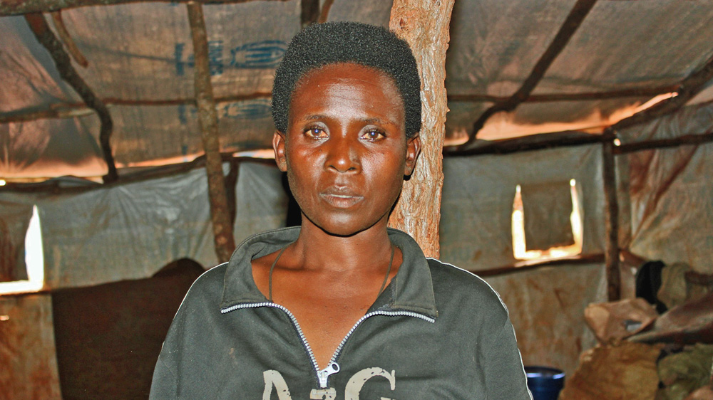 Frida Haviyarimana says her family of 14 was denied food rations due to an administrative mix-up [Tendai Marima/Al Jazeera]