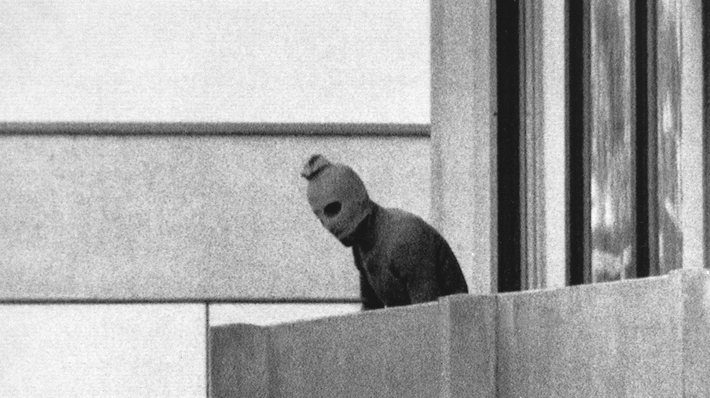 A member of Black September during the stand-off at the 1972 Summer Olympics in Munich, Germany [AP]