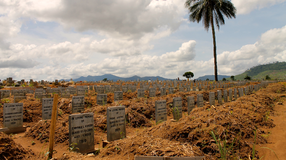Waterloo Cemetery where hundreds of children under 5 are buried [ Jo Lehmann/WaterAid ]