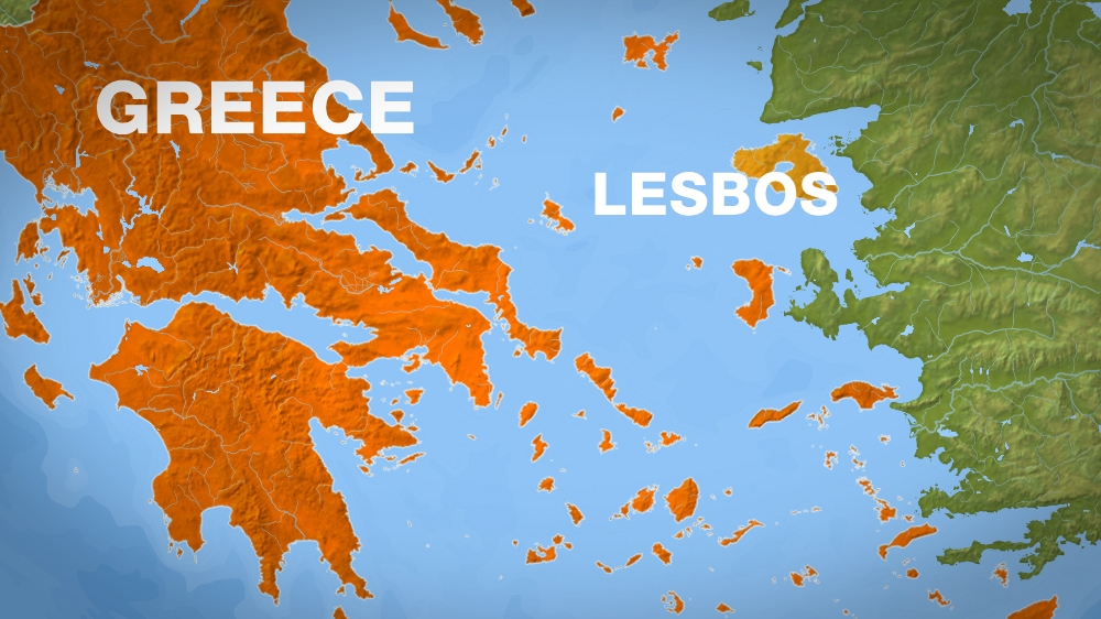 lesbos greece map