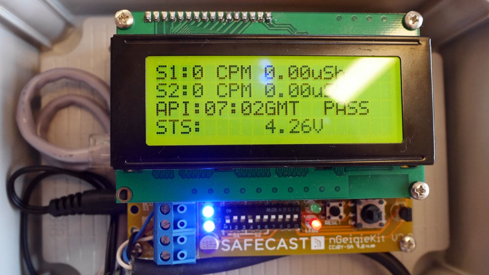 A Safecast fixed sensor [Matan Rochlitz/Al Jazeera]