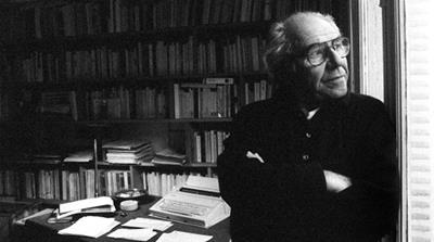 Jean Baudrillard, French intellectual, critic and proponent of postmodernity in Paris, 1999 [Getty Images]