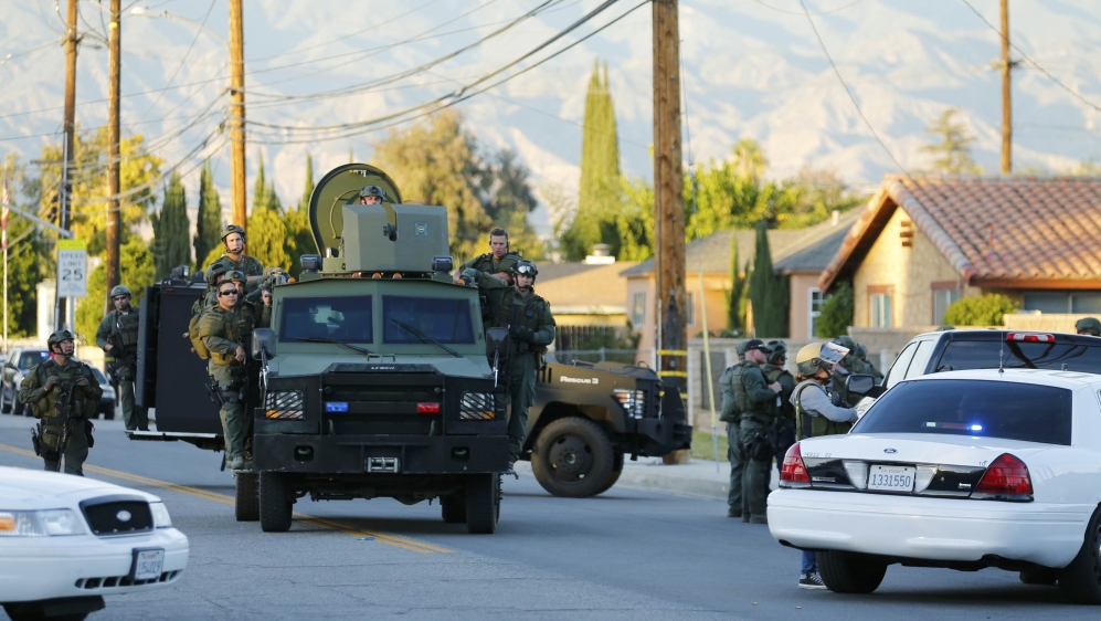  The attackers fled the scene, prompting an intense manhunt and a shootout with police [Mike Blake/Reuters] 