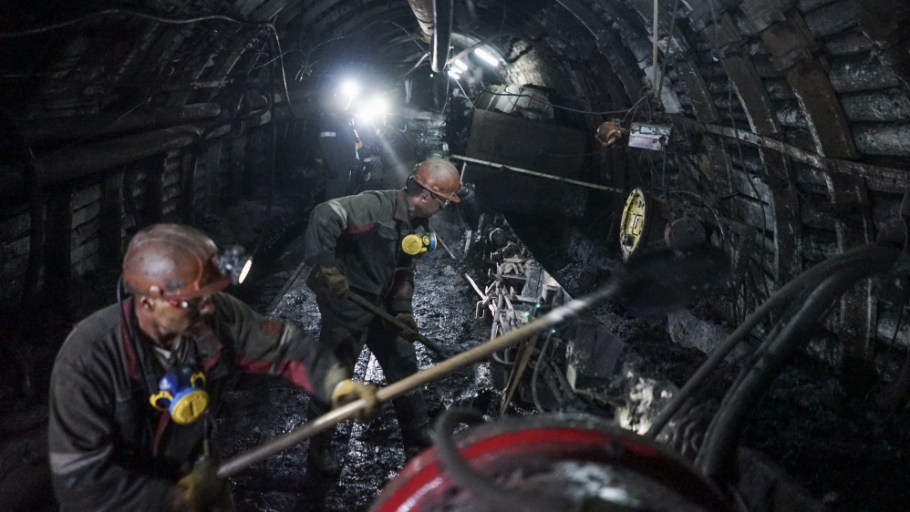 Miners in eastern Ukraine