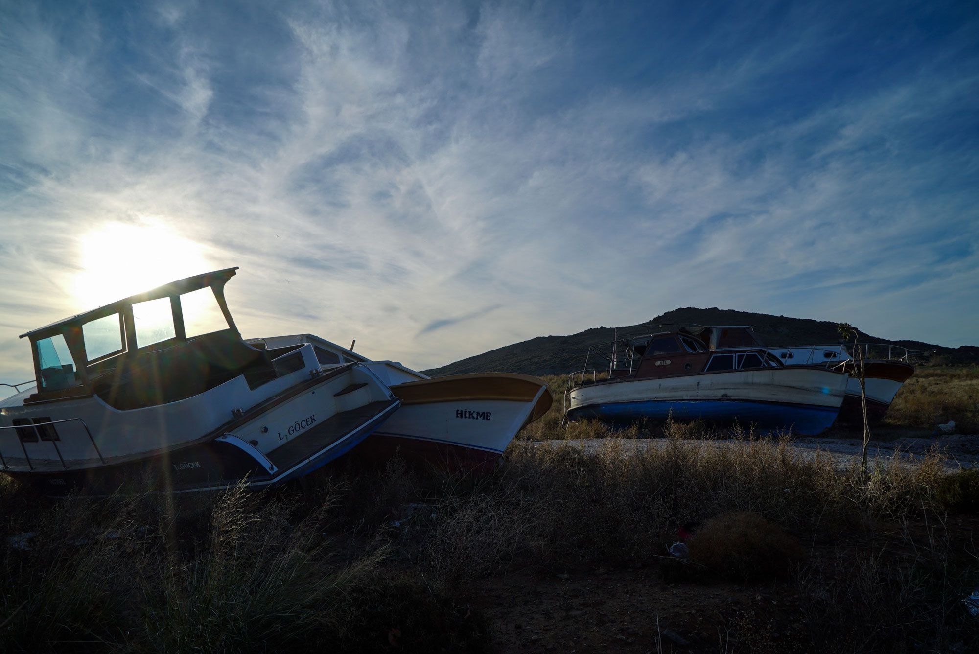 Lesbos Boats/ [Sorin Furcoi/Al Jazeera]