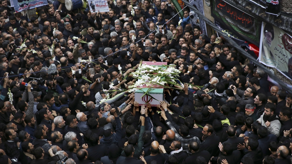Iranians mourn their men who died in Syria