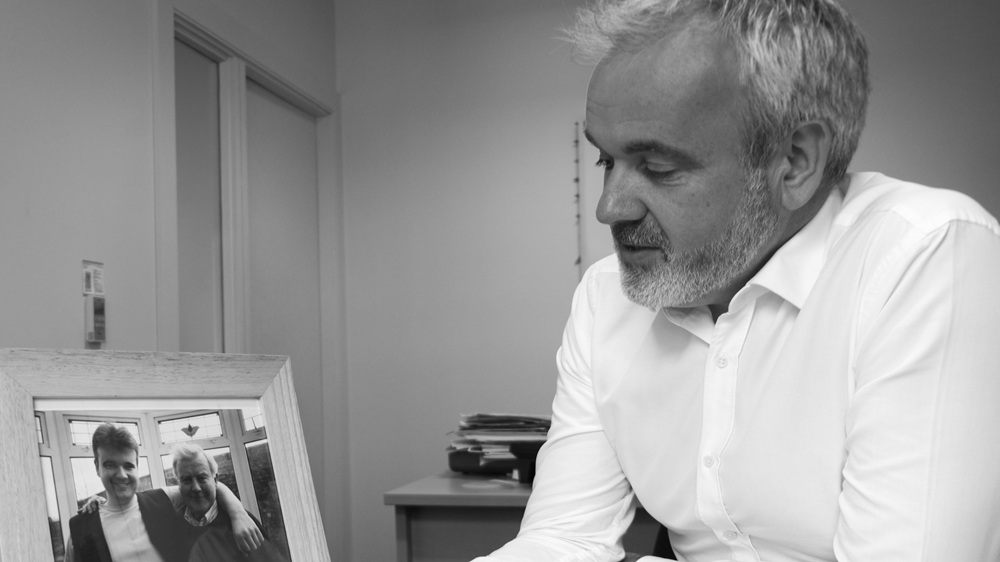 Colm O'Gorman shares the story of how he reconciled with his father after years without contact [Marie Starr/Al Jazeera] 