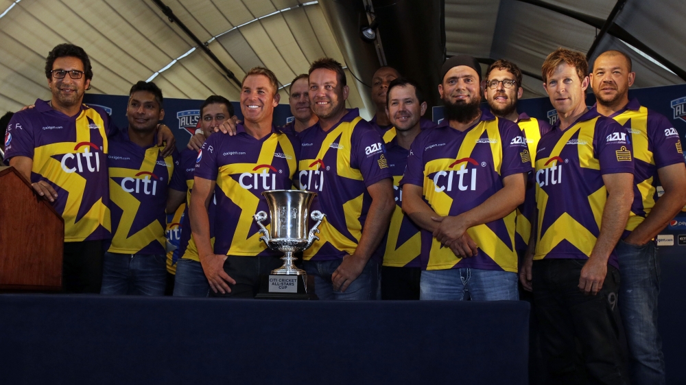 The All-Stars line-up comprised a list of some of the greatest names in the game [AP]