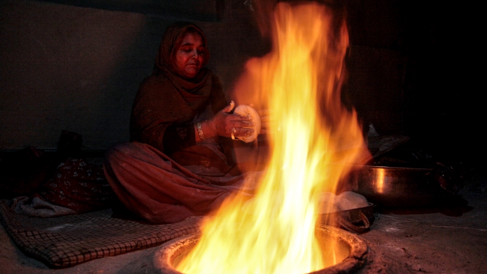 Most of the family of Surjeet Kaur, a widow who lives in another Sikh shrine in Kabul, left Afghanistan during the civil war [Sune Engel Rasmussen/Al Jazeera]