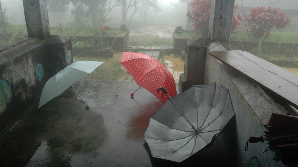 Cherrapunji usually receives heavy rains, although the amount has declined over the past decades [Subhamoy Bhattacharjee / Al Jazeera ] 
