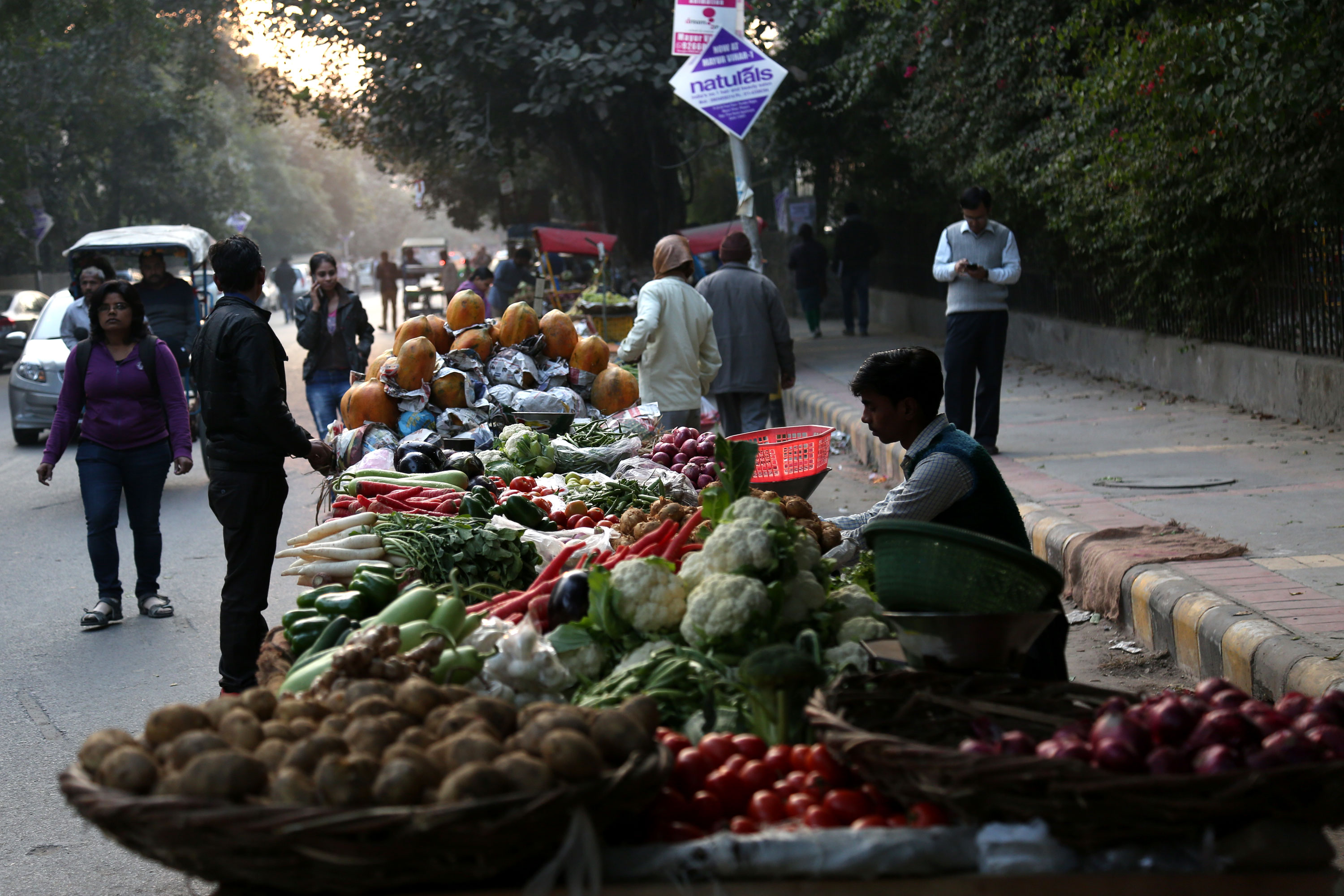 Street vendors Delhi India [Showkat Shafi/Al Jazeera]