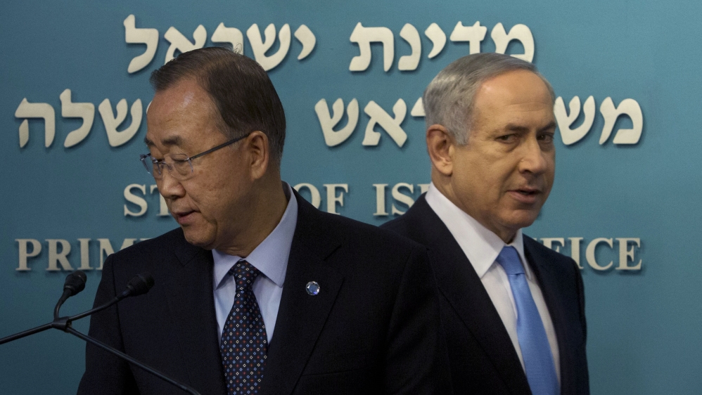 Ban Ki-moon, Benjamin Netanyahu
