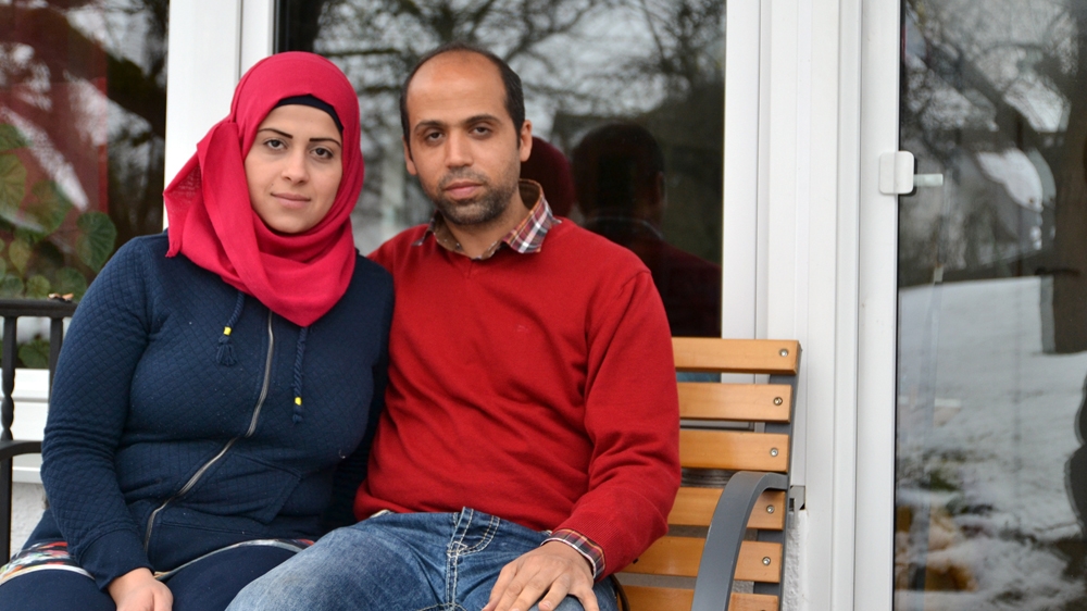 Hanaa and Rami hope their cheese will help other Syrians feel just a little more at home in Germany [Kait Bolongaro/Al Jazeera] 