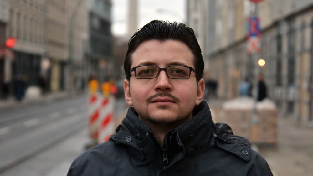 Anas Maarawi says he immediately felt at home in Berlin [Adrien le Coarer/Al Jazeera] 