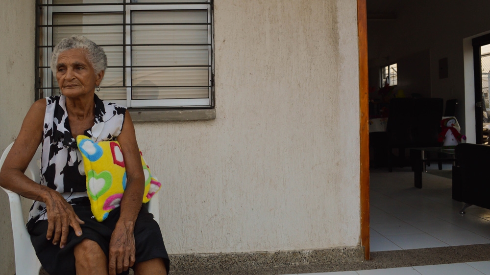 Nely Beatrice Duarte, 81, is one of the oldest people to have been relocated from Las Casitas. 