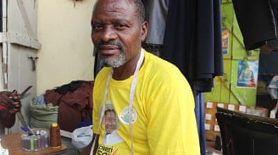 NRM supporter Victor Basigiri is glad Museveni won but hopes this will be the veteran leader's fifth and last term in office [Tendai Marima/Al Jazeera]