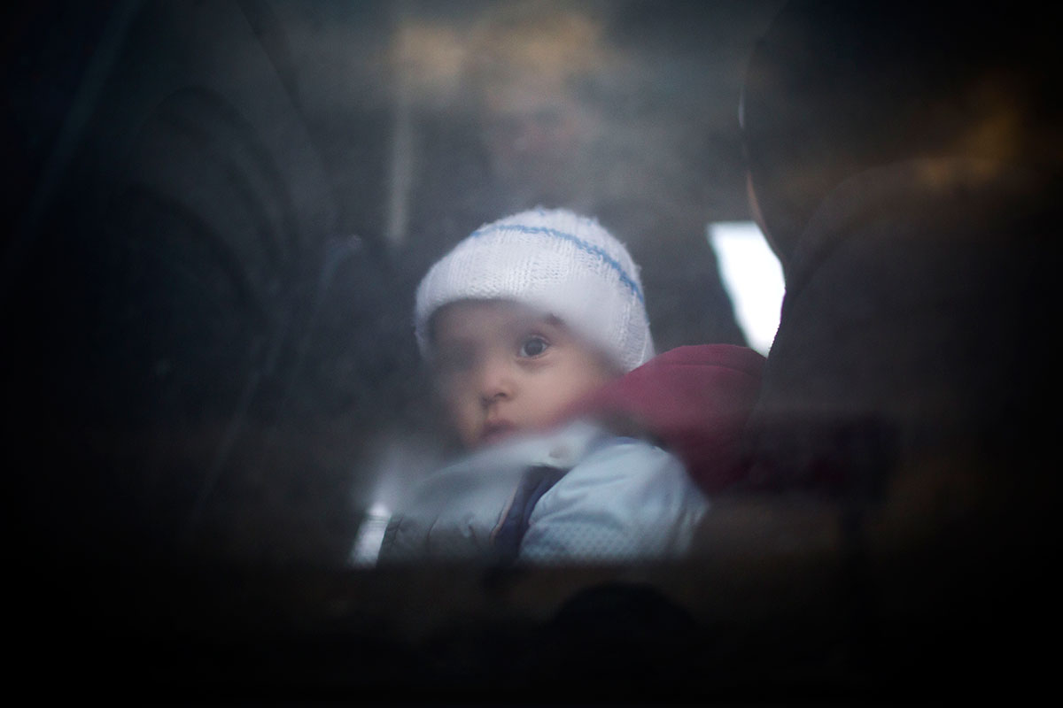 Refugees on Turkish- Syrian border/ Please Do Not Use