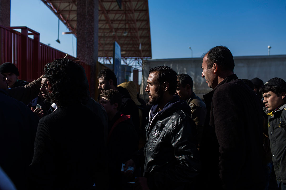 Refugees on Turkish- Syrian border/ Please Do Not Use