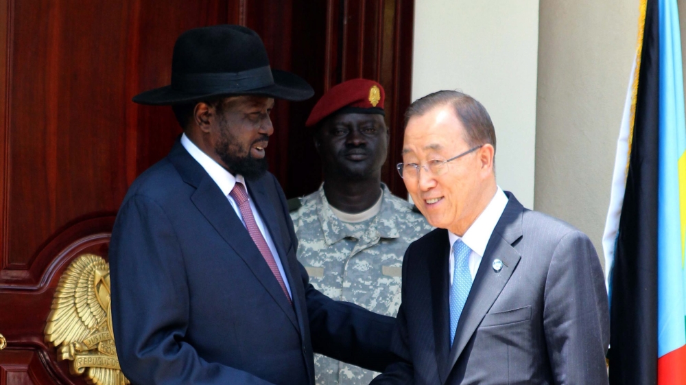 United Nations Secretary-General Ban Ki-moon vistis south sudan
