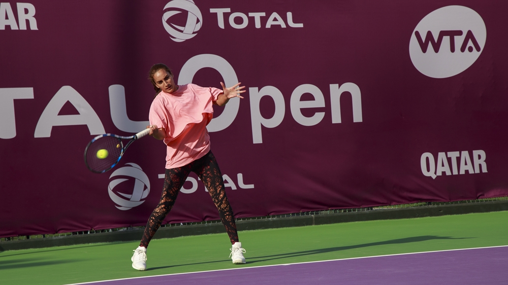 Nabhani on court [Baba Tamim/Al Jazeera] 